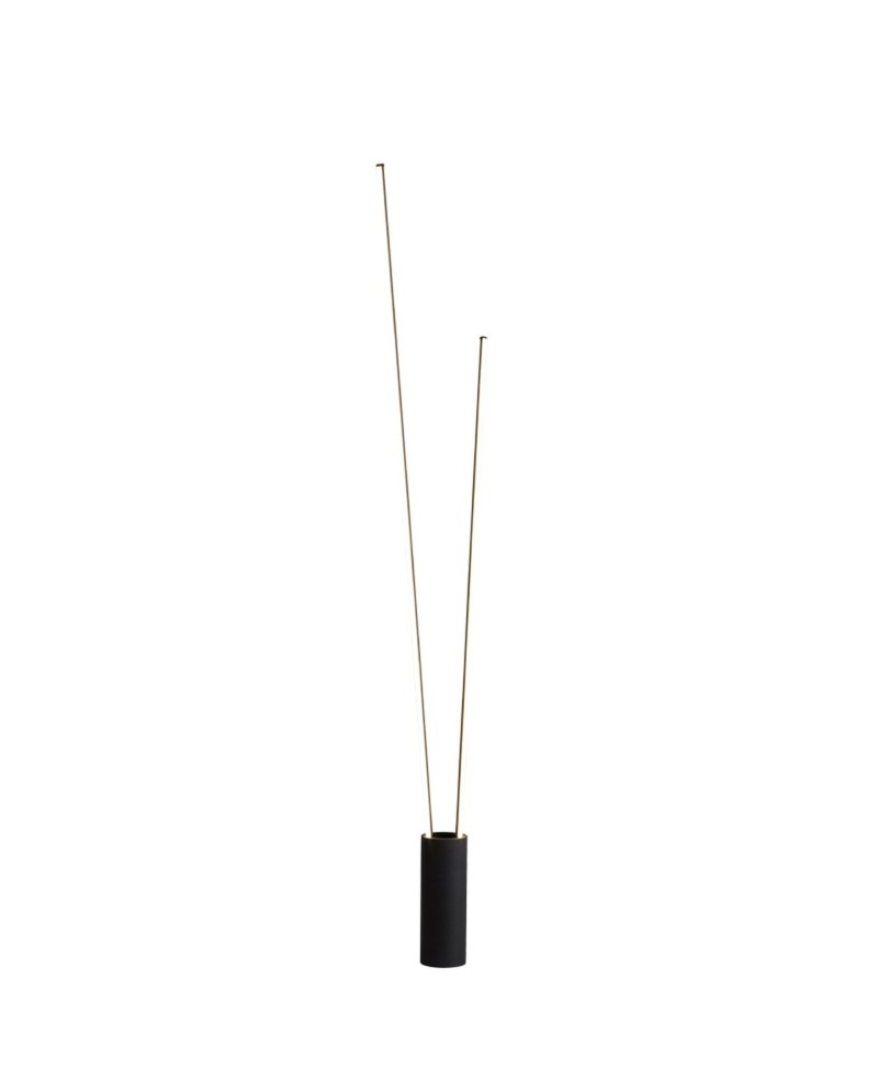 VERTICAL * PIE SALON LED NEGRO